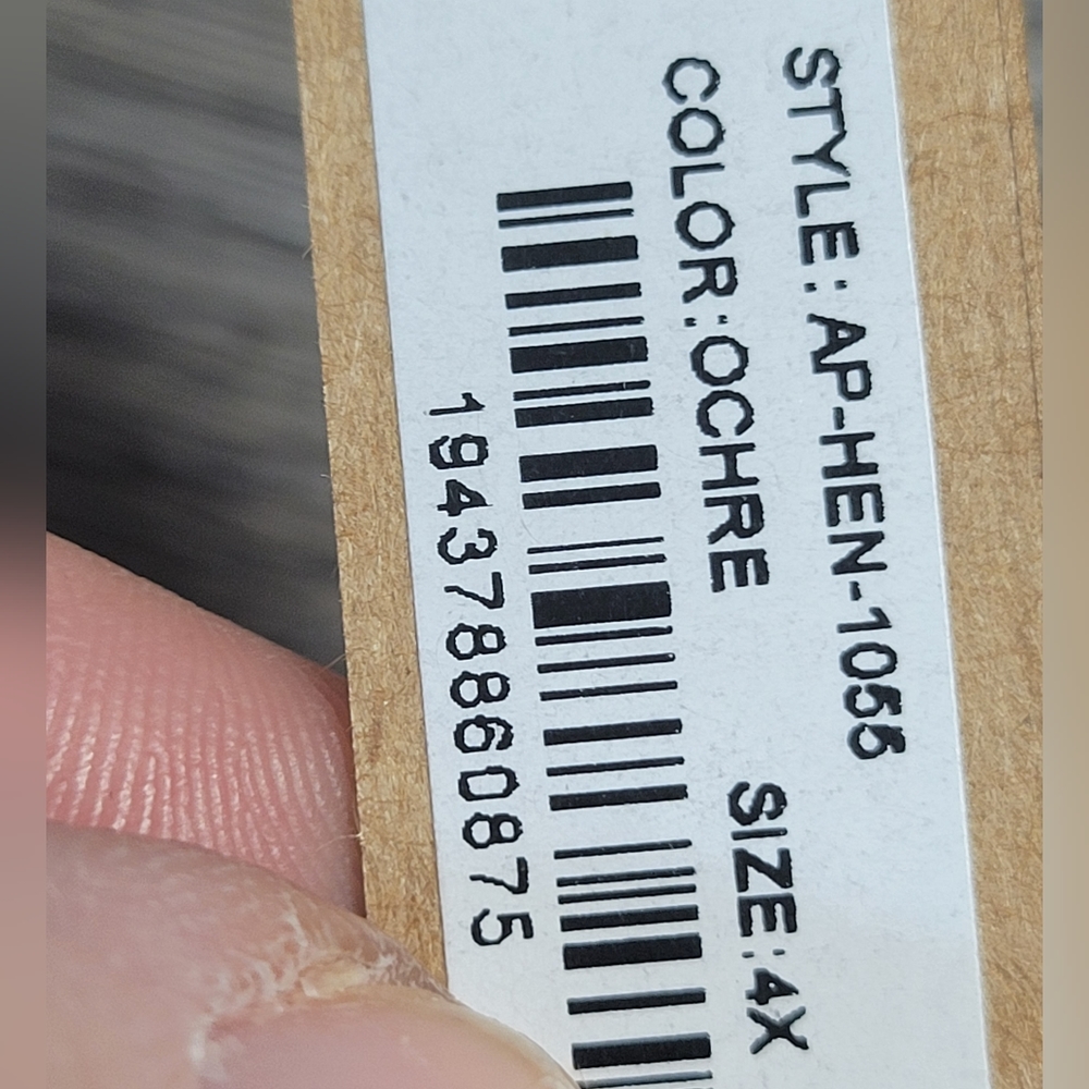 Skims NWT Fits Everybody Henley Crop Ochre Size 4X‎ - Picture 4 of 4